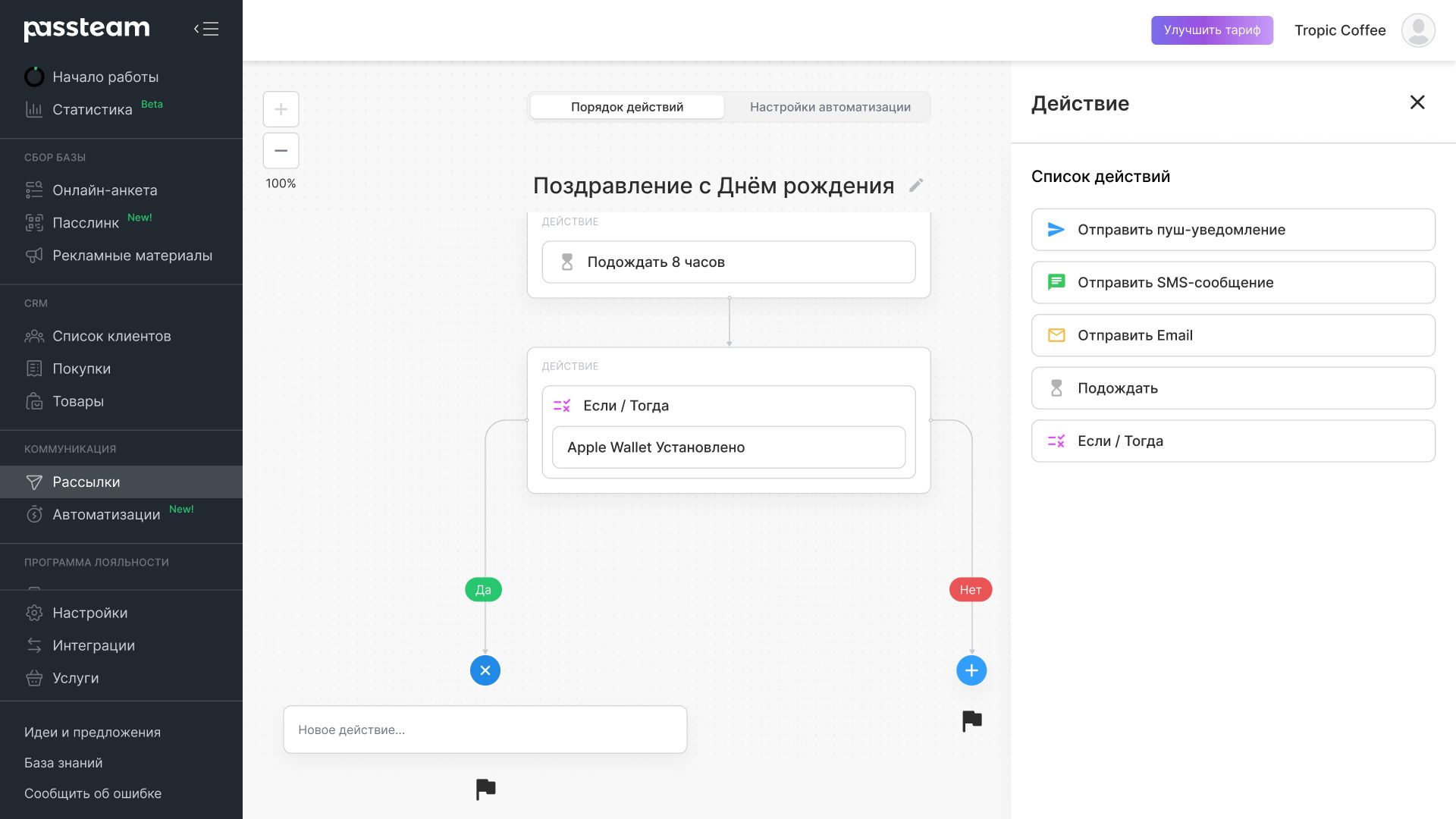 Passteam Рассылки