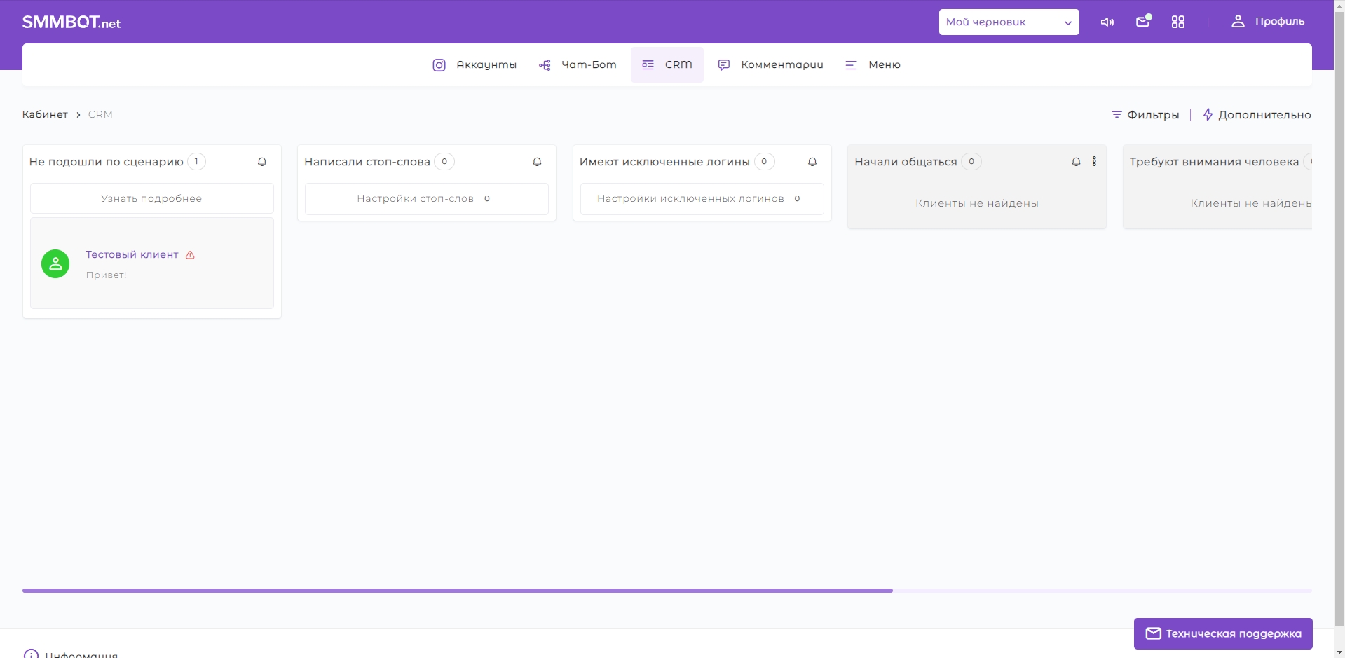 SMMBOT.net CRM