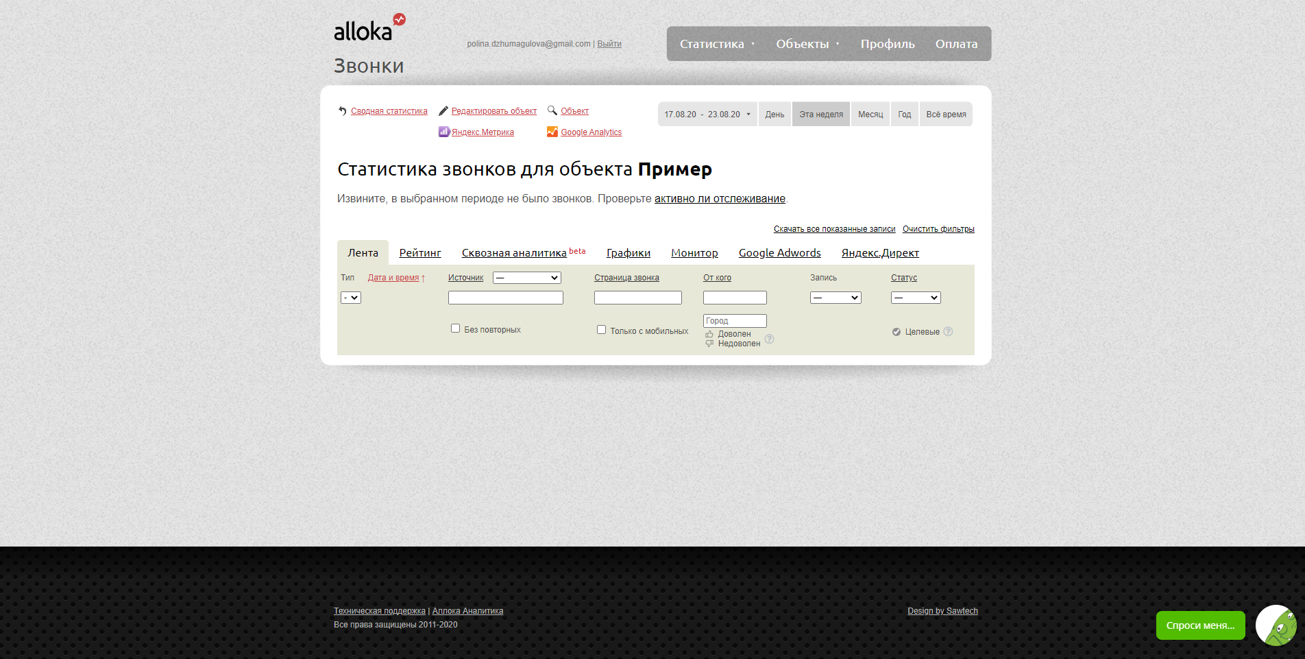 alloka Анализ