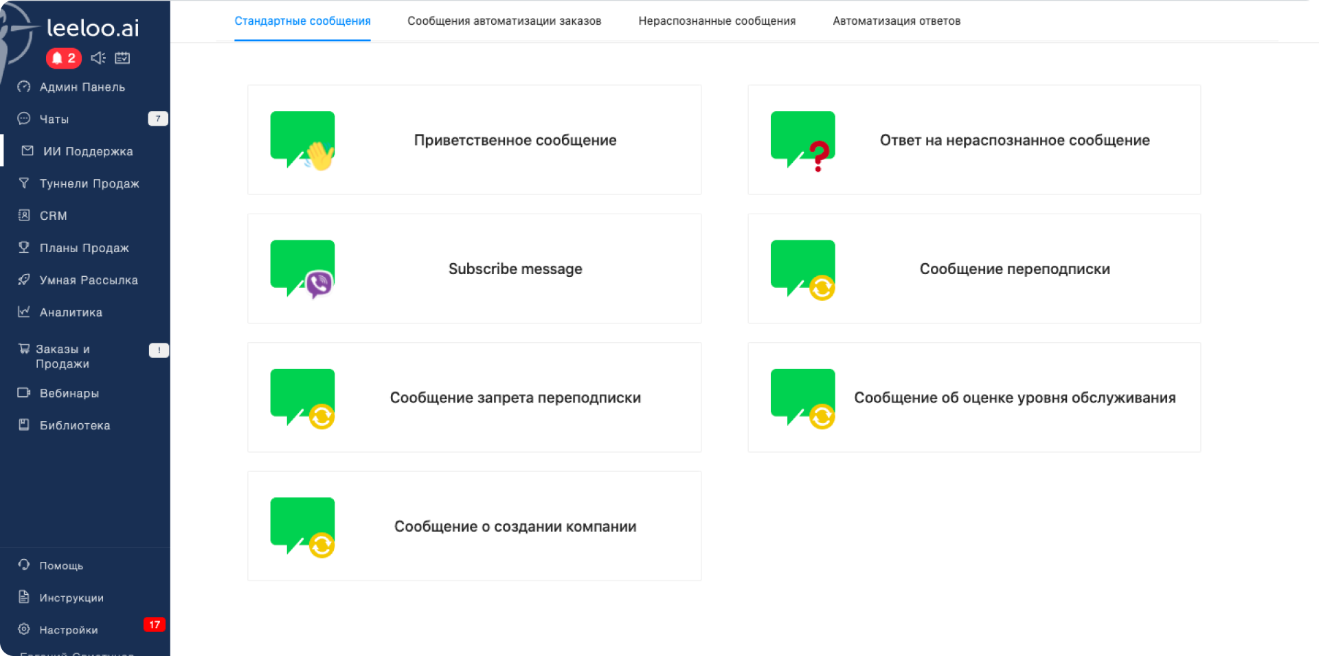 Leeloo.ai ИИ поддержка