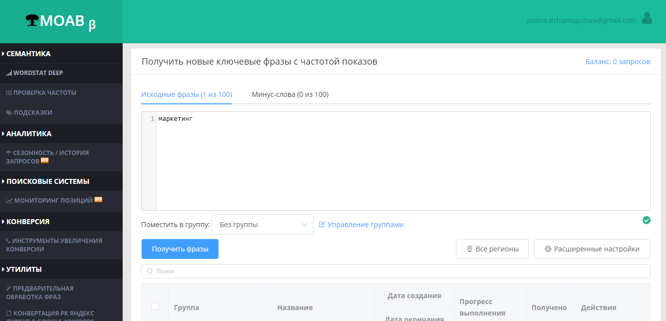 MOAB.Tools Ключевые слова