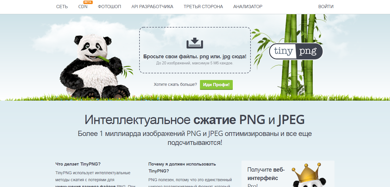 TinyPNG Настройка